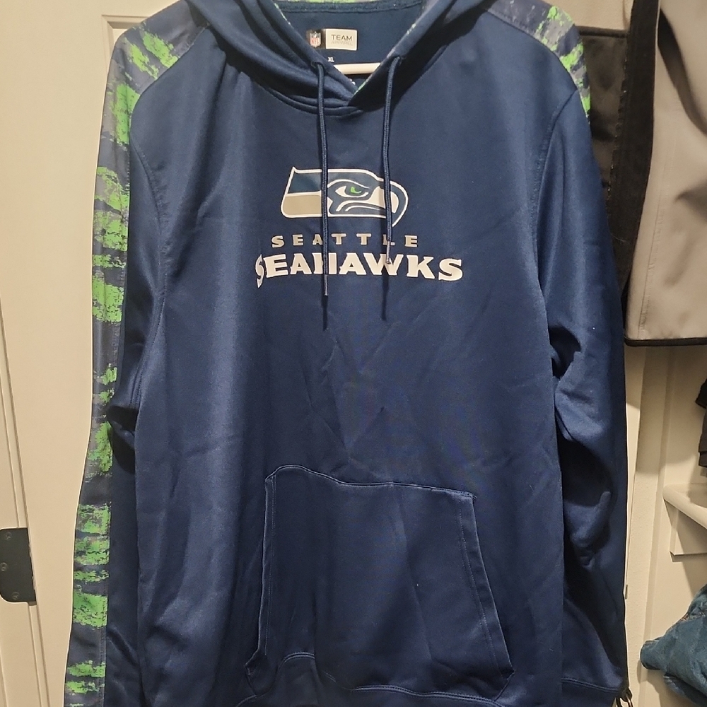 NFL Seattle Seahawks Blue and Green Hoodie